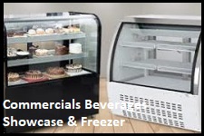 Commercials Beverages Showcase & Freezer